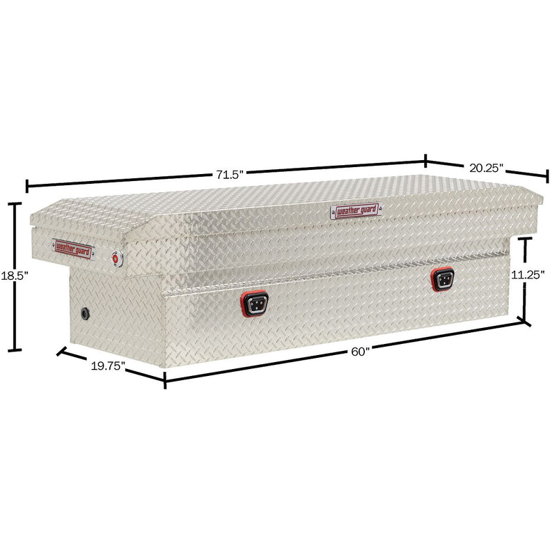 Load image into Gallery viewer, Weather Guard Model 127-0-04 Saddle Box, Aluminum, Full Standard, Clear, 11.0 cu ft