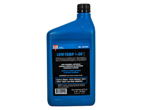 Load image into Gallery viewer, SAM Low-Temperature Blue Hydraulic Fluid (1 Quart Bottle)