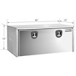 Load image into Gallery viewer, STAINLESS STEEL UNDERBODY TRUCK TOOL BOX WITH POLISHED STAINLESS STEEL DOOR SERIES