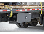 Load image into Gallery viewer, BLACK SMOOTH ALUMINUM UNDERBODY TRUCK TOOL BOX WITH BARN DOOR SERIES
