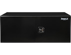 Load image into Gallery viewer, BLACK SMOOTH ALUMINUM UNDERBODY TRUCK TOOL BOX WITH BARN DOOR SERIES