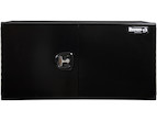Load image into Gallery viewer, PRO SERIES BLACK SMOOTH ALUMINUM UNDERBODY TRUCK TOOL BOX WITH BARN DOOR SERIES