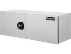 Load image into Gallery viewer, PRO SERIES WHITE SMOOTH ALUMINUM UNDERBODY TRUCK TOOL BOX WITH BARN DOOR SERIES