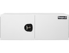Load image into Gallery viewer, PRO SERIES WHITE SMOOTH ALUMINUM UNDERBODY TRUCK TOOL BOX WITH BARN DOOR SERIES