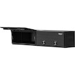 Load image into Gallery viewer, GLOSS BLACK DIAMOND TREAD ALUMINUM TOPSIDER TRUCK TOOL BOX SERIES WITH FLIP-UP DOORS
