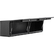 Load image into Gallery viewer, TEXTURED MATTE BLACK DIAMOND TREAD ALUMINUM TOPSIDER TRUCK TOOL BOX SERIES WITH FLIP-UP DOORS