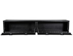 Load image into Gallery viewer, TEXTURED MATTE BLACK DIAMOND TREAD ALUMINUM TOPSIDER TRUCK TOOL BOX