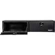 Load image into Gallery viewer, TEXTURED MATTE BLACK DIAMOND TREAD ALUMINUM TOPSIDER TRUCK TOOL BOX