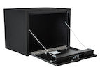 Load image into Gallery viewer, Textured Matte Black Steel Underbody Truck Tool Box With 3-Point Latch Series - 1734500 - Buyers Products