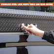 Load image into Gallery viewer, TEXTURED MATTE BLACK DIAMOND TREAD ALUMINUM LO-SIDER TRUCK TOOL BOX SERIES