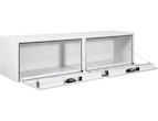 Load image into Gallery viewer, GLOSS WHITE SMOOTH ALUMINUM TOPSIDER TRUCK TOOL BOX SERIES