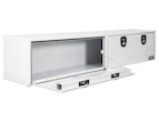 Load image into Gallery viewer, GLOSS WHITE SMOOTH ALUMINUM TOPSIDER TRUCK TOOL BOX SERIES