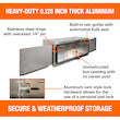 SMOOTH ALUMINUM BARN DOOR UNDERBODY TRUCK TOOL BOX SERIES WITH CAM LOCK ROD