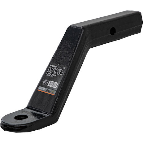 Load image into Gallery viewer, 2 Inch Heavy-Duty Ball Mount 6 Inch Drop x 9-3/8 Long Tube Black For 1 Inch Hole