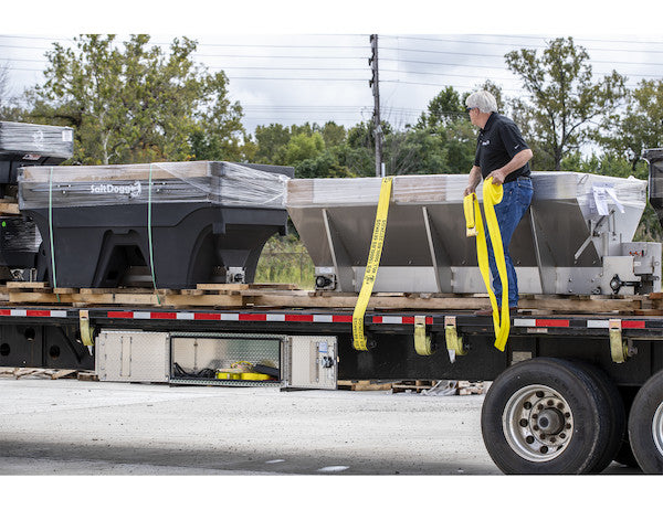 Load image into Gallery viewer, 4 Inch x 30 Foot Winch Strap with Flat Hook - 15,000 Lb Capacity