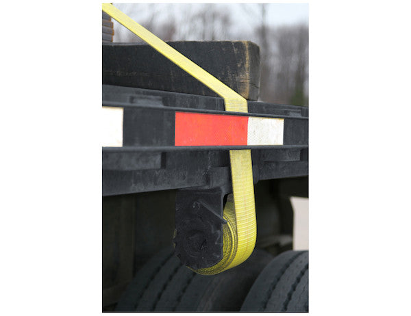Load image into Gallery viewer, 4 Inch x 30 Foot Winch Strap with Flat Hook - 15,000 Lb Capacity