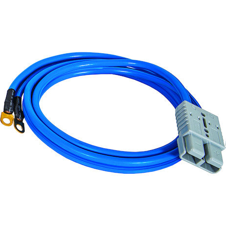 Load image into Gallery viewer, 6 Foot Long Battery Side Booster Cables With Blue Quick Connect