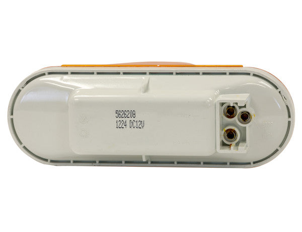 Load image into Gallery viewer, 6 Inch Amber Oval Mid-Turn Signal-Side Marker Light Kit with 9 LEDs (PL-3 Connection, Includes Grommet and Plug)