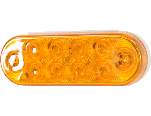 Load image into Gallery viewer, 6 Inch Amber Oval Turn Signal Light With 10 LED