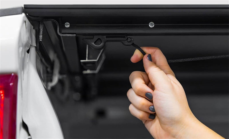 Load image into Gallery viewer, Ford F-150 Access Cover Black Lomax Hard Folding Tonneau Cover for 2004 to 2025