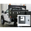 Load image into Gallery viewer, GLOSS BLACK STEEL STRAIGHT SIDE TUNNEL TRUCK TOOL BOX WITH SHELF