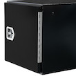 Load image into Gallery viewer, GLOSS BLACK STEEL STRAIGHT SIDE TUNNEL TRUCK TOOL BOX WITH SHELF