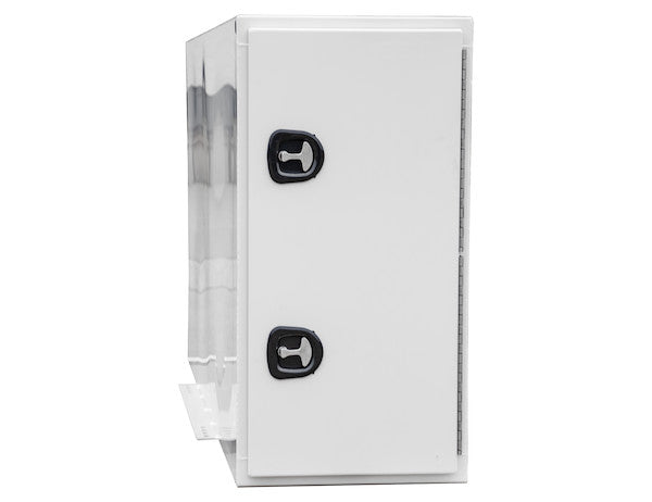 Load image into Gallery viewer, GLOSS WHITE STEEL STRAIGHT SIDE BACKPACK TRUCK TOOL BOX SERIES WITH FLAT FLOOR AND ADJUSTABLE SHELVING