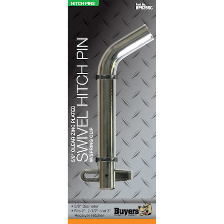Load image into Gallery viewer, 5/8 x 4.0 Inch Clear Zinc Hitch Pin Assembly With Spring Clip