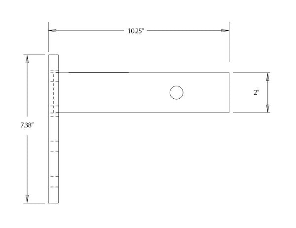 Load image into Gallery viewer, 2 Inch Pintle Hitch Mount - 3 Position, 10 Inch Shank