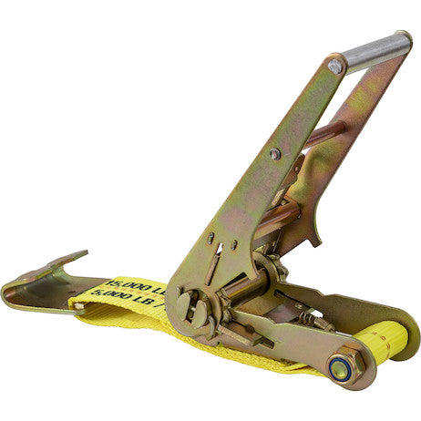 Load image into Gallery viewer, 3 Inch x 27 Foot Ratchet Strap With Flat Hooks