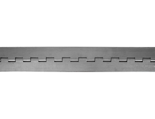 Load image into Gallery viewer, Steel Continuous Hinge .075 x 72 Inch Long with 1/4 Pin and 3.0 Open Width