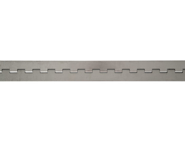 Load image into Gallery viewer, Stainless Continuous Hinge .075 x 72 Inch Long with 3/16 Pin and 2.0 Open Width