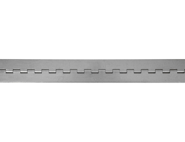 Load image into Gallery viewer, Stainless Continuous Hinge .075 x 72 Inch Long with 1/4 Pin and 3.0 Open Width