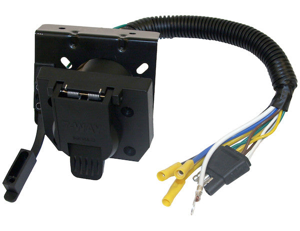 Load image into Gallery viewer, 7-Way Dual-Plug Trailer Connector with 10 Inch Prewired Harness