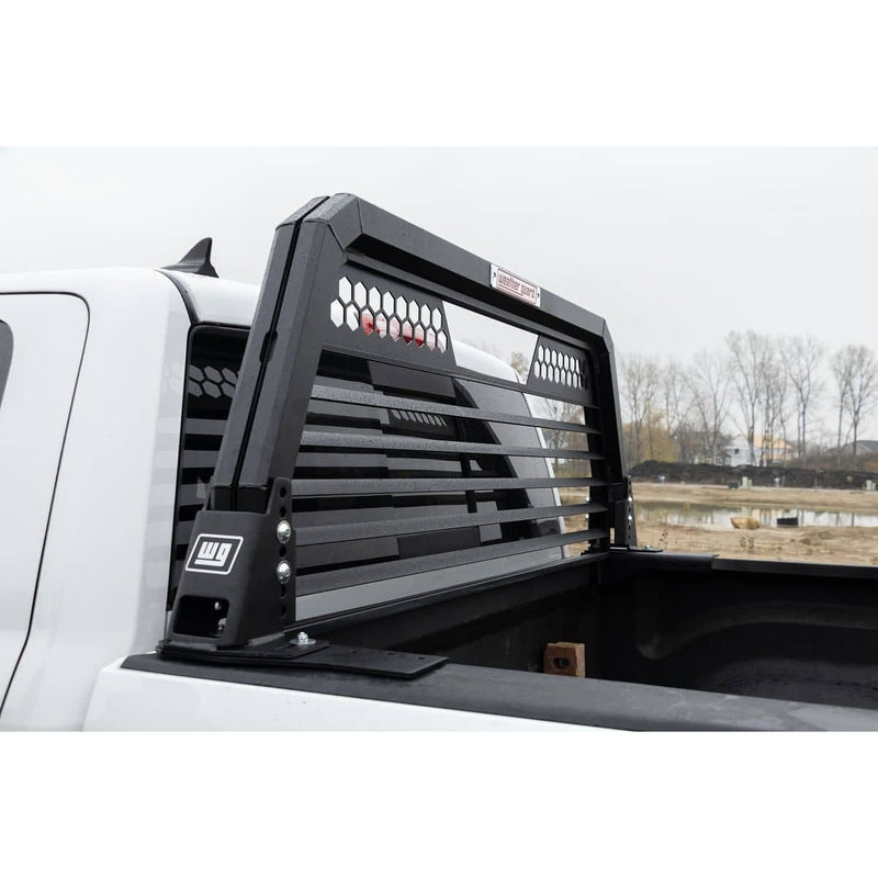 Load image into Gallery viewer, Weather Guard Matte Black Louvered Headache Rack