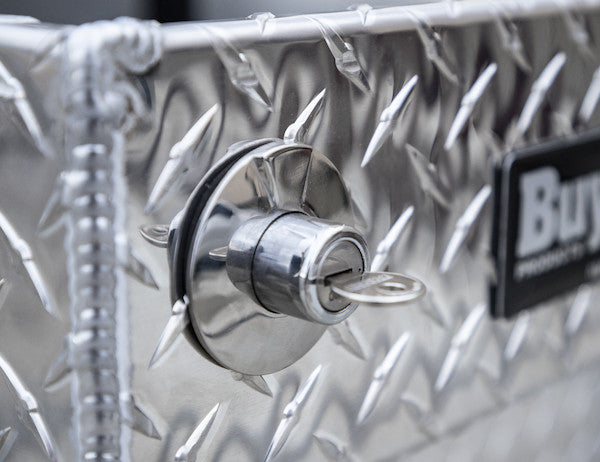 Load image into Gallery viewer, 23x27x71 Inch Diamond Tread Aluminum Crossover Truck Box - 1709425 - Buyers Products