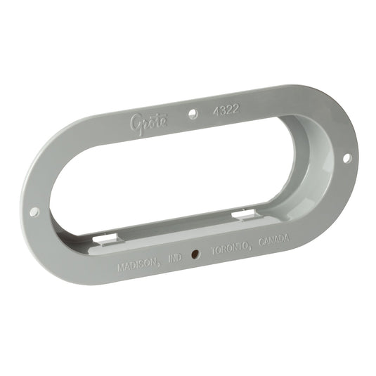 Bracket, Gray, Oval Lamp Theft-Resistant Mounting Flange, Bulk - 43220-3 - Grote