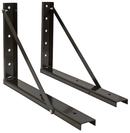 18x24 Inch Bolted Black Structural Steel Mounting Brackets
