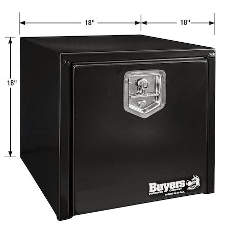 Load image into Gallery viewer, 18x18x18 Inch Black Steel Underbody Truck Box
