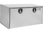 STAINLESS STEEL UNDERBODY TRUCK TOOL BOX WITH POLISHED STAINLESS STEEL DOOR SERIES