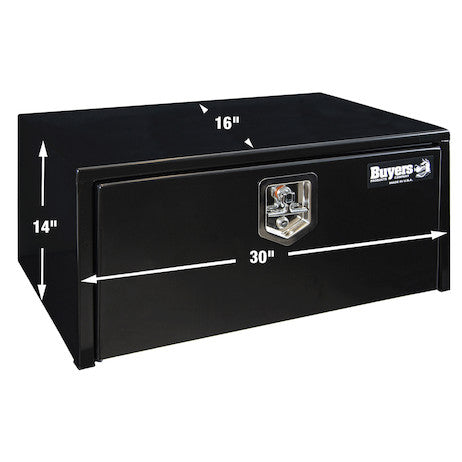 14x16x30 Inch Black Steel Underbody Truck Box