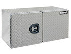 Load image into Gallery viewer, DIAMOND TREAD ALUMINUM UNDERBODY TRUCK TOOL BOX WITH BARN DOOR SERIES
