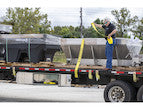 Load image into Gallery viewer, DIAMOND TREAD ALUMINUM UNDERBODY TRUCK TOOL BOX WITH BARN DOOR SERIES

