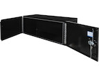 Load image into Gallery viewer, BLACK SMOOTH ALUMINUM UNDERBODY TRUCK TOOL BOX WITH BARN DOOR SERIES
