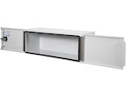 Load image into Gallery viewer, PRO SERIES WHITE SMOOTH ALUMINUM UNDERBODY TRUCK TOOL BOX WITH BARN DOOR SERIES
