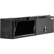 GLOSS BLACK DIAMOND TREAD ALUMINUM TOPSIDER TRUCK TOOL BOX SERIES WITH FLIP-UP DOORS