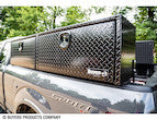 Load image into Gallery viewer, GLOSS BLACK DIAMOND TREAD ALUMINUM TOPSIDER TRUCK TOOL BOX SERIES
