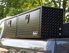 Load image into Gallery viewer, GLOSS BLACK DIAMOND TREAD ALUMINUM TOPSIDER TRUCK TOOL BOX SERIES
