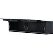 TEXTURED MATTE BLACK DIAMOND TREAD ALUMINUM TOPSIDER TRUCK TOOL BOX SERIES WITH FLIP-UP DOORS