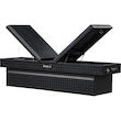 Load image into Gallery viewer, TEXTURED MATTE BLACK DIAMOND TREAD ALUMINUM GULL WING TRUCK TOOL BOX
